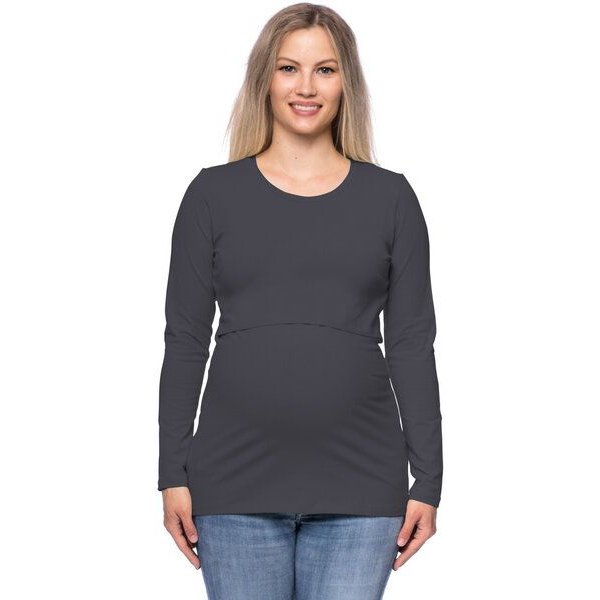 Milchshake 103 BASIC Umstands- und Stillshirt langarm aus Bio-Baumwolle