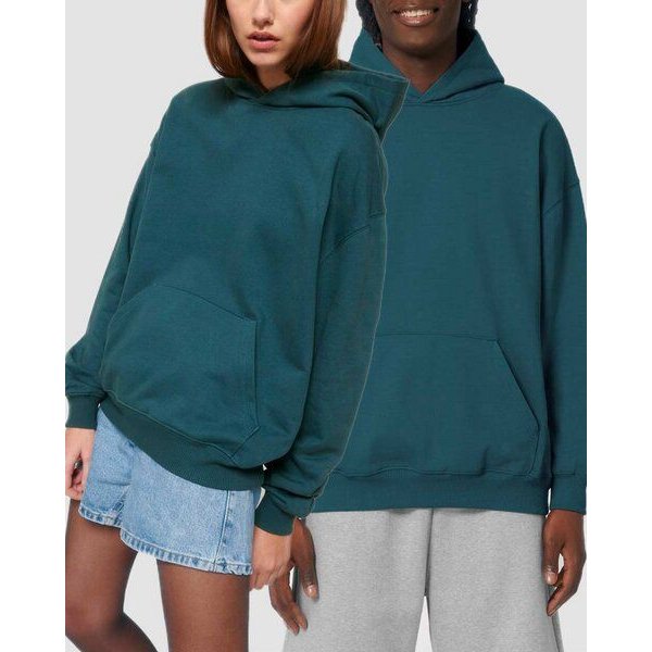 YTWOO Oversized Unisex Hoodie mit Kängurutasche, Dry, nachhaltig, Bio-Baumwolle
