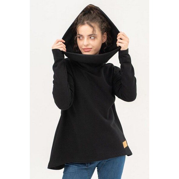 KOKOworld Hoodie Hug Me aus Bio-Baumwolle mit Rollkragen-Kapuze