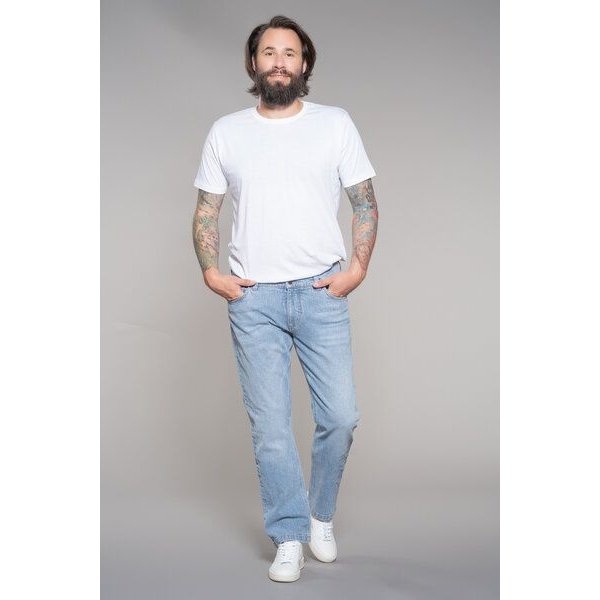 Feuervogl fv-Mi:lo | Straight Cut | Medium Waist | Hemp Denim