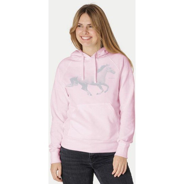 Peaces.bio - handbedruckte Biomode Bio-Damen-Kapuzensweater Horsepower