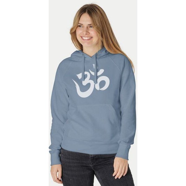 Peaces.bio - handbedruckte Biomode Bio-Damen-Kapuzensweater Om