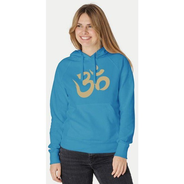 Peaces.bio - handbedruckte Biomode Bio-Damen-Kapuzensweater Om