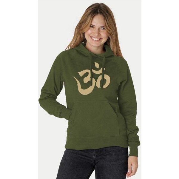 Peaces.bio - handbedruckte Biomode Bio-Damen-Kapuzensweater Om