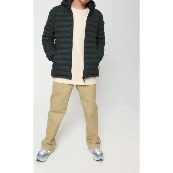 YTWOO Herren Steppjacke im Woll-Look | komplett aus recycelten Materialen gefertigt