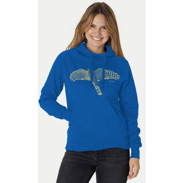 Peaces.bio - handbedruckte Biomode Bio-Hoodie Sperber Damen