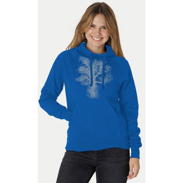 Peaces.bio - handbedruckte Biomode Bio-Damen-Kapuzensweater Chestnut