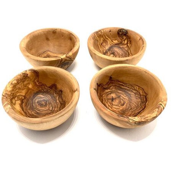 Olivenholz erleben Tapas Schale rund Ø 12 cm aus Olivenholz