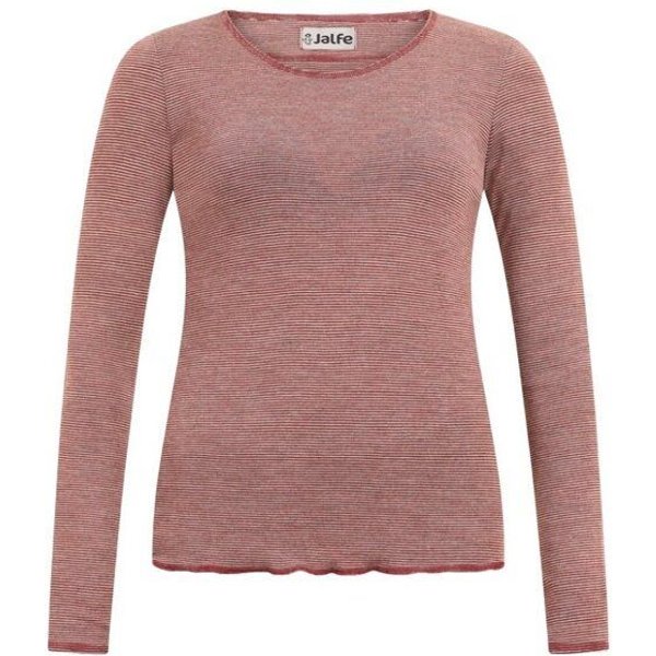 Jalfe Longsleeve Wolle fein geringelt melange