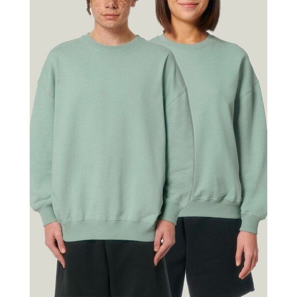 YTWOO Oversized Sweatshirt aus reiner Bio-Baumwolle, Dry Handfeel