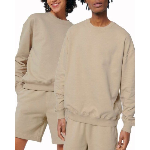 YTWOO Oversized Sweatshirt aus reiner Bio-Baumwolle, Dry Handfeel