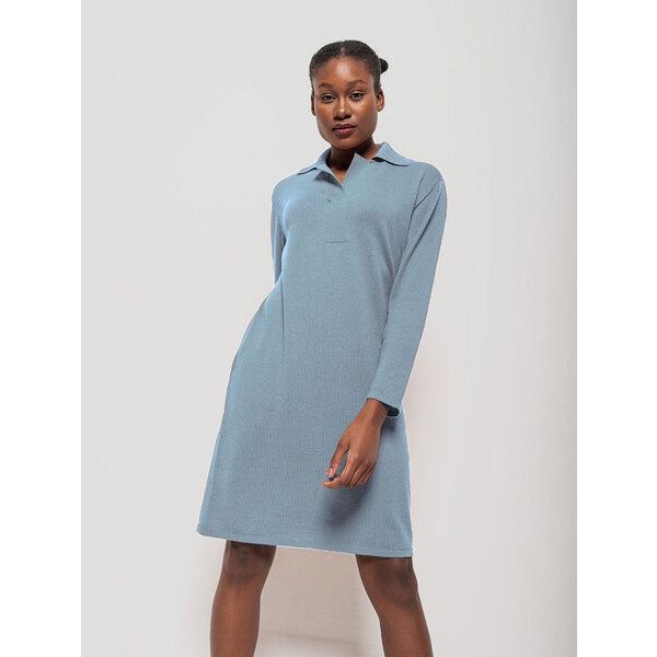 Alma & Lovis Softes Kleid im Polo-Style aus Bio-Baumwoll-/Woll-Mix | Cotwoll Polokleid