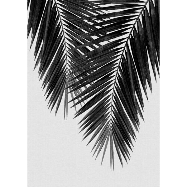 Photocircle Wandbild / Kunstdruck / Poster / Leinwand - Palm Leaf Black & White II