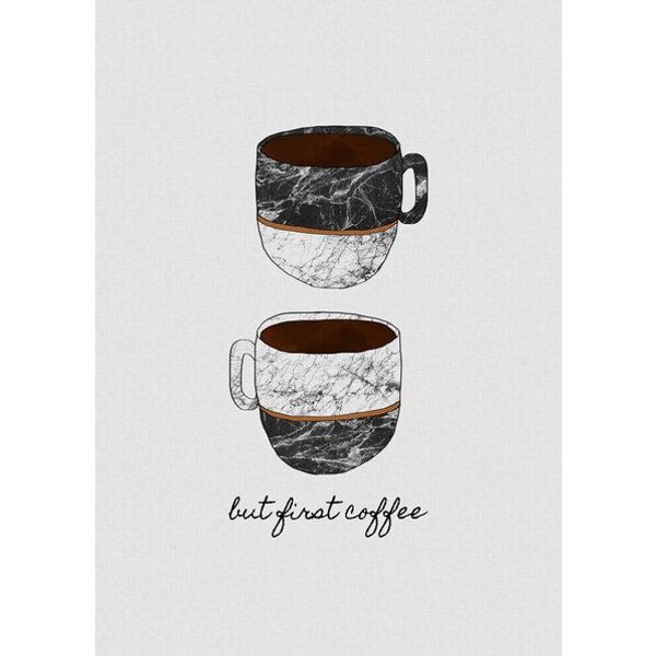 Photocircle Wandbild / Kunstdruck / Poster / Leinwand - But First Coffee