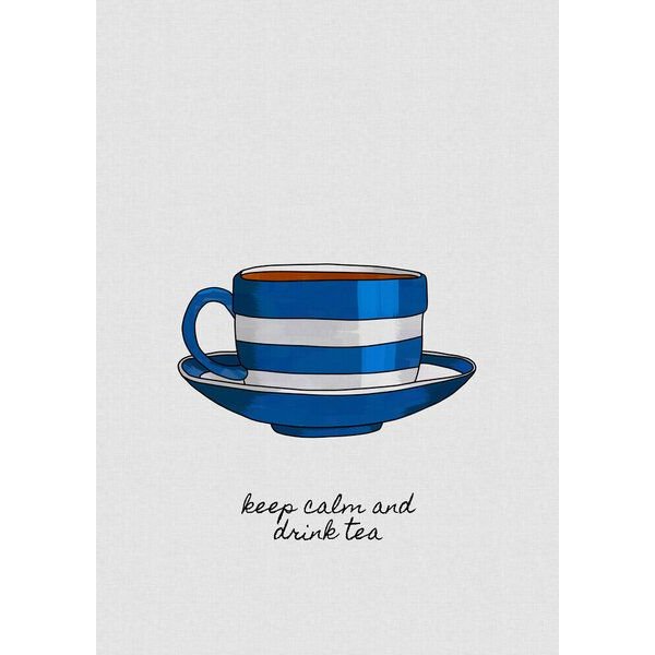 Photocircle Wandbild / Kunstdruck / Poster / Leinwand - Keep Calm & Drink Tea
