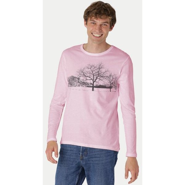 Peaces.bio - handbedruckte Biomode Herren Langarmshirt Landscape