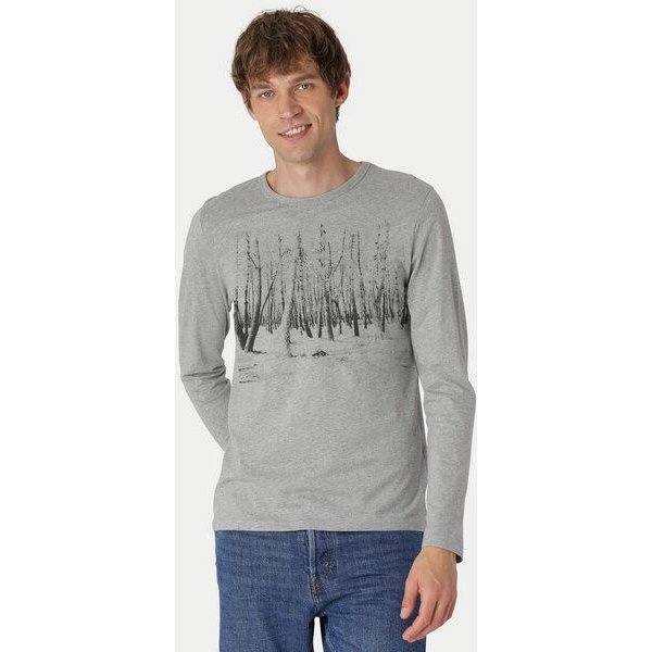 Peaces.bio - handbedruckte Biomode Herren Langarmshirt Woodland