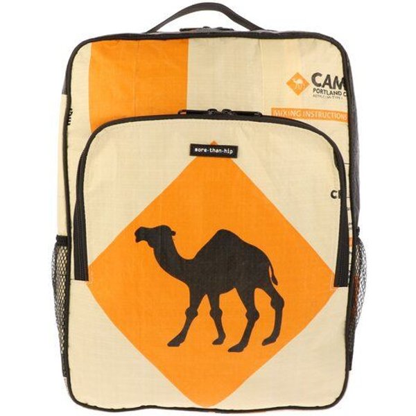 MoreThanHip Laptop-Rucksack 15,6 Zoll aus recycelten Zement- oder Fischfuttersäcken - Trong