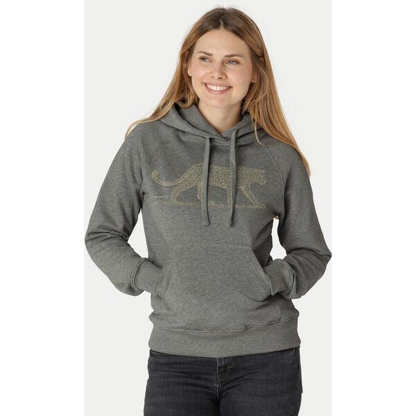 Peaces.bio - handbedruckte Biomode Bio-Damen-Kapuzensweater Leopard