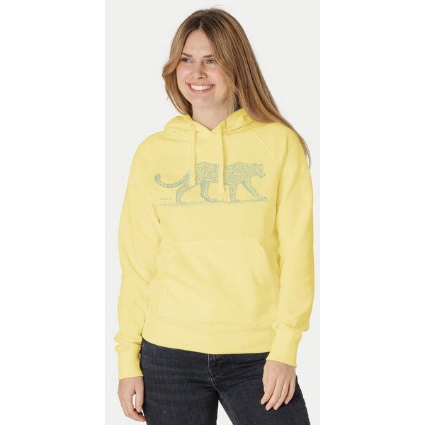 Peaces.bio - handbedruckte Biomode Bio-Damen-Kapuzensweater Leopard