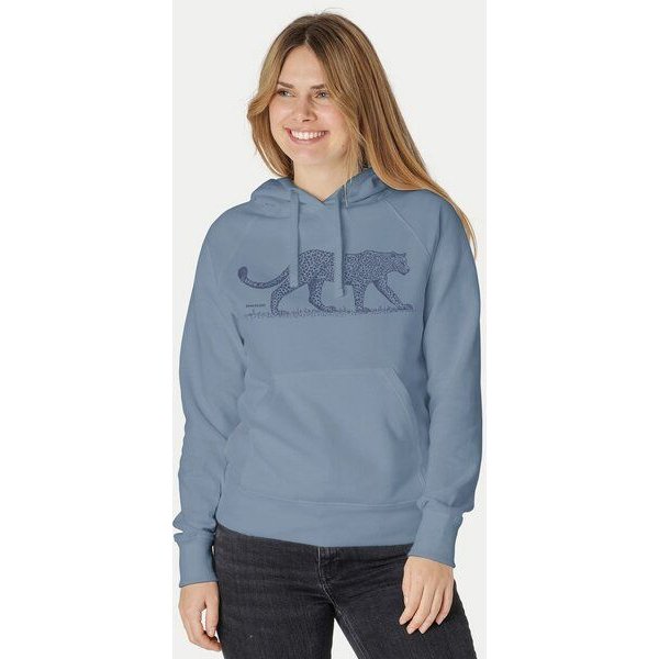 Peaces.bio - handbedruckte Biomode Bio-Damen-Kapuzensweater Leopard