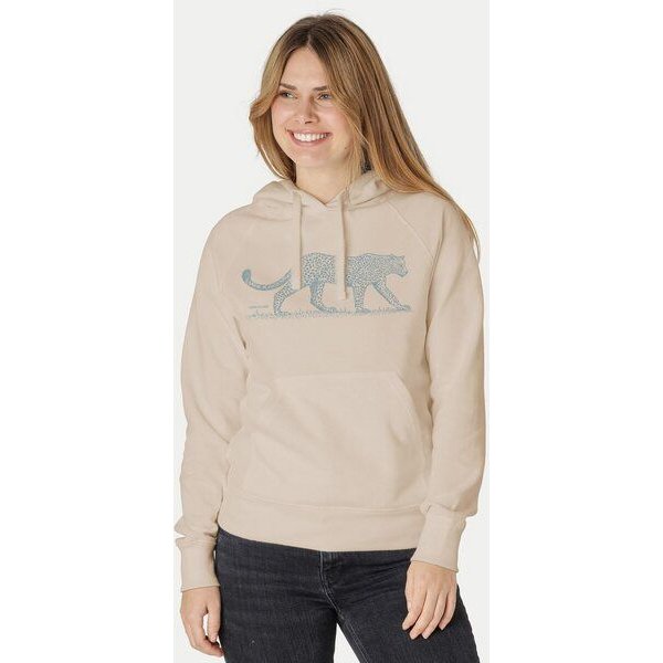 Peaces.bio - handbedruckte Biomode Bio-Damen-Kapuzensweater Leopard
