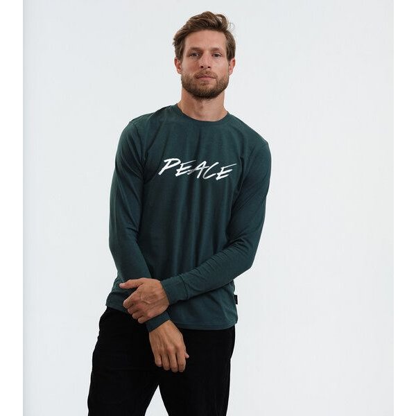 GARY MASH Herren Langarmshirt Peace aus Biobaumwolle