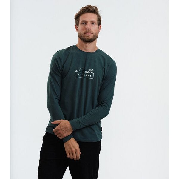 GARY MASH Herren Langarmshirt Offline aus Biobaumwolle