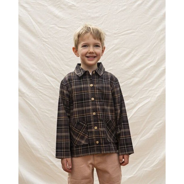 Matona Kariertes Hemd für Kinder aus Baumwoll-Flannel / Workshirt