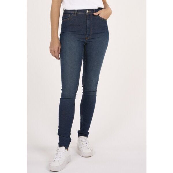 KnowledgeCotton Apparel Slim Jeans IVY Deep Blue mit Bio-Baumwolle