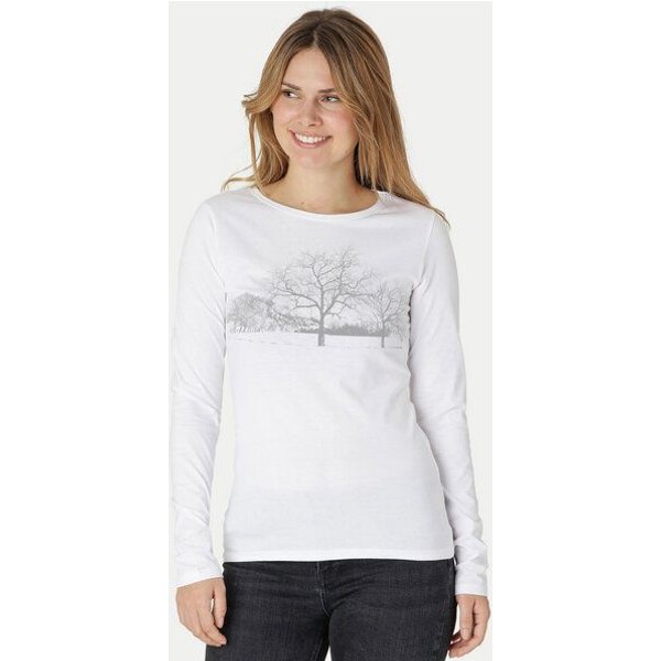 Peaces.bio - handbedruckte Biomode Damen Langarmshirt Landscape