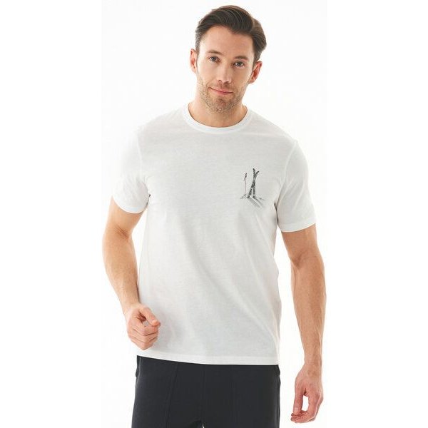 ORGANICATION T-Shirt aus Bio-Baumwolle mit Ski-Print