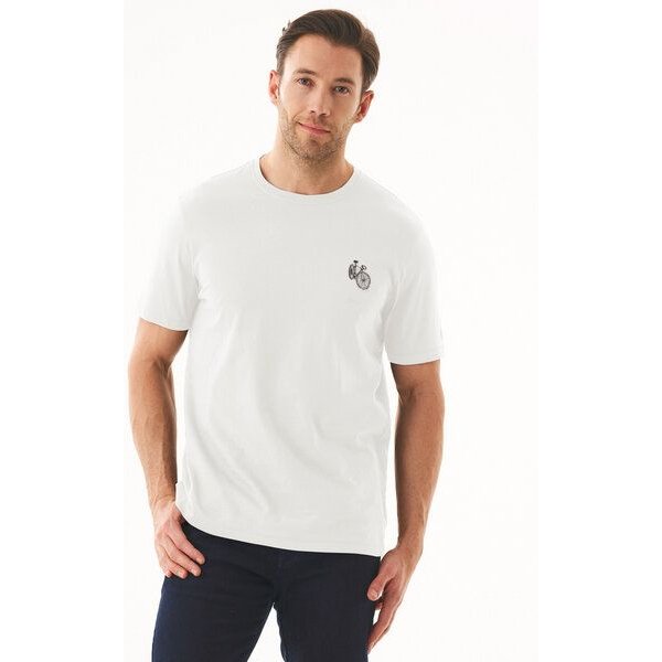 ORGANICATION T-Shirt aus Bio-Baumwolle mit Fahrrad-Print