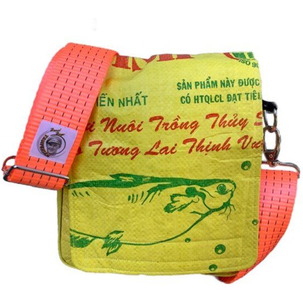 Beadbags kleine Umhängetasche mit orangenem Tampenjan Gurt Ri10TJ