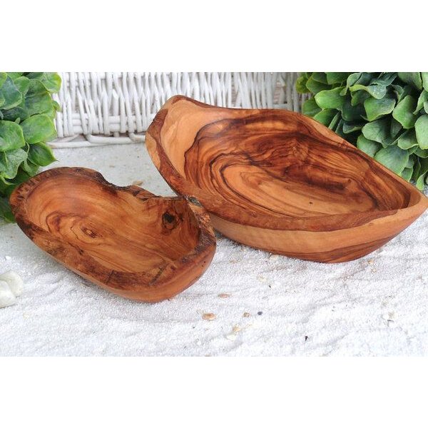 Olivenholz erleben Schale RUSTIKAL oval aus Olivenholz