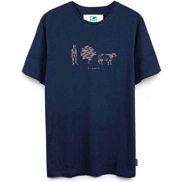 GARY MASH T-Shirt be aware aus Bio-Baumwolle