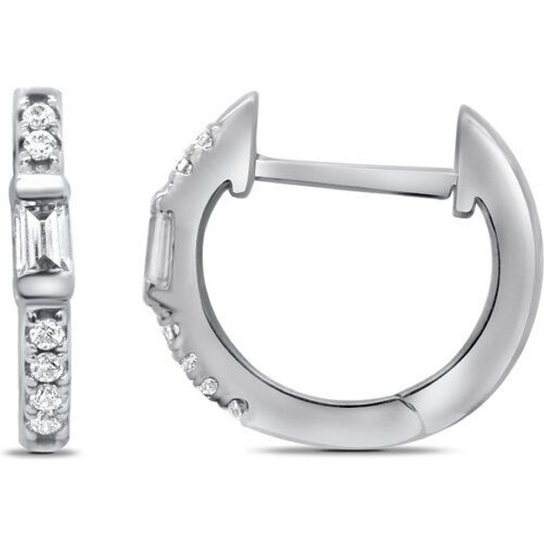Eppi Silberne Ohrreifen mit Lab Grown Diamanten Agni