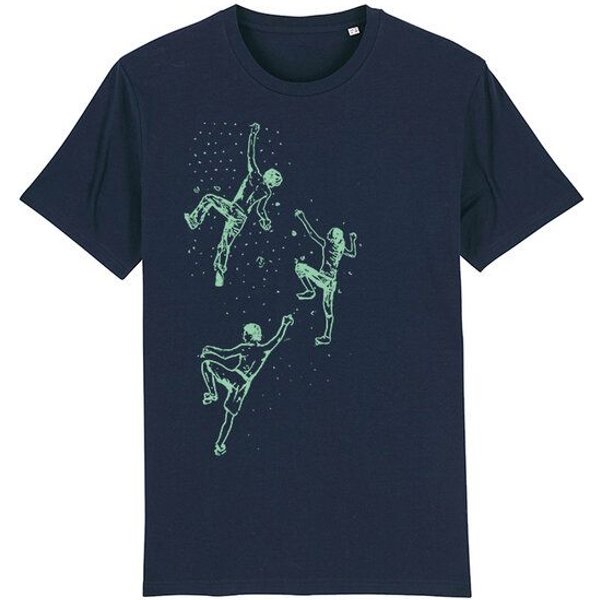 Spangeltangel T-Shirt "Bouldern", Herren, Klettern, bedruckt, Siebdruck, Bio-Baumwolle