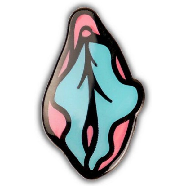 roots of compassion Anstecker Vulva Feminismus - Pin, Button, Emaille, Vagina, body positivity, Sex