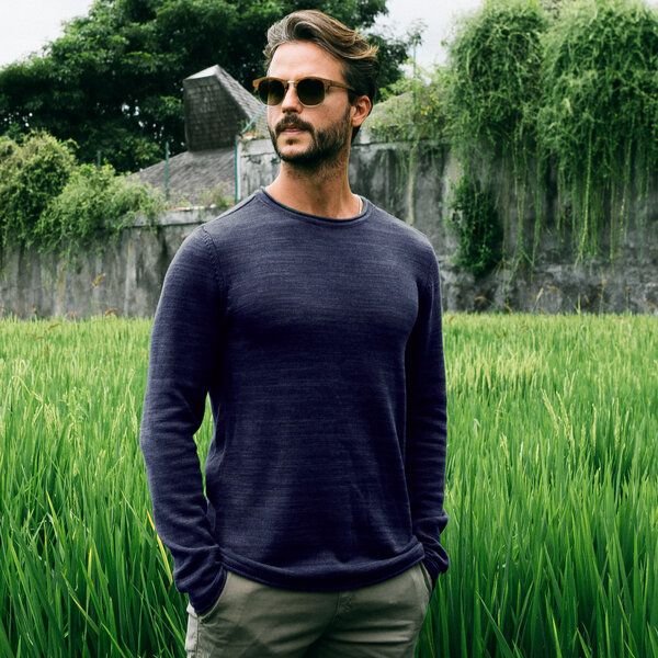 The Driftwood Tales Basic-Strickpullover - Herren Pullover - Driftwood Tales - aus Bio-Baumwolle