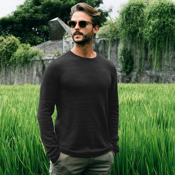 The Driftwood Tales Basic-Strickpullover - Herren Pullover - Driftwood Tales - aus Bio-Baumwolle