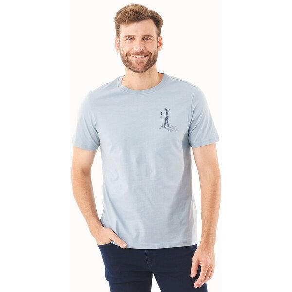 ORGANICATION T-Shirt aus Bio-Baumwolle mit Ski-Print