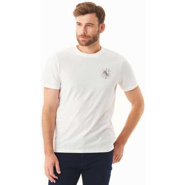 ORGANICATION T-Shirt aus Bio-Baumwolle mit Kompass-Print