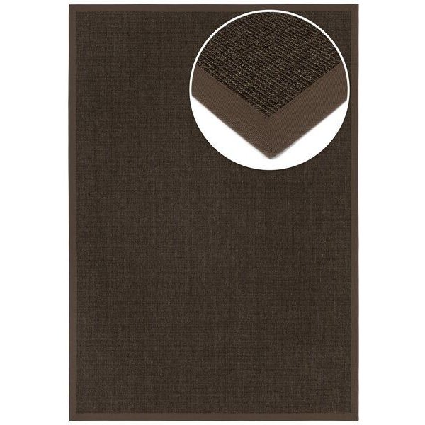Grundstoff Sisal Teppich Purstoff kastanie mit Vliesrücken