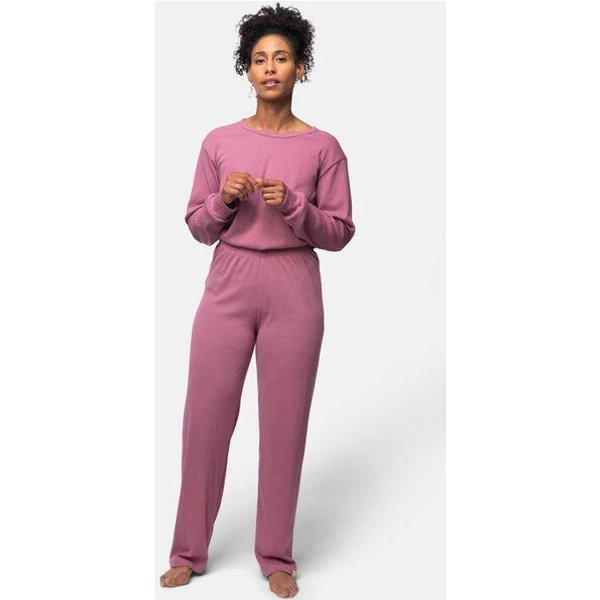 greenjama Damen Hose aus Derby-Rib, GOTS-zertifiziert