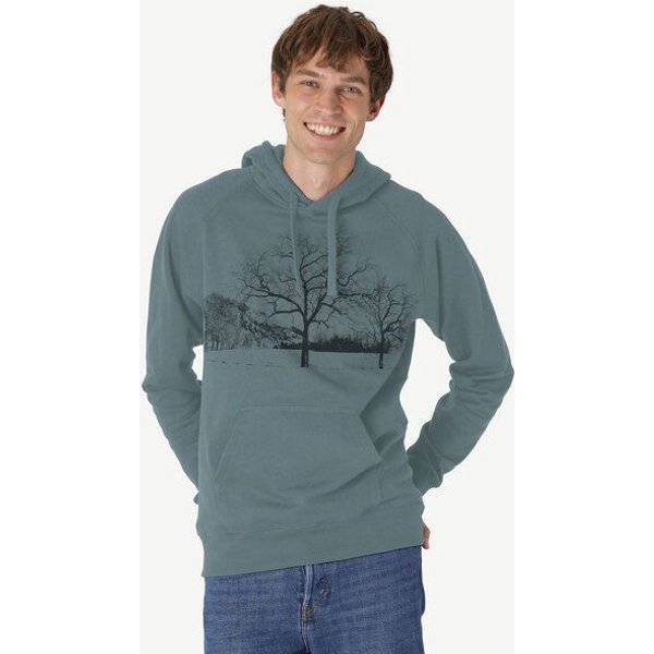 Peaces.bio - handbedruckte Biomode Herren Kapuzenpulli Landscape