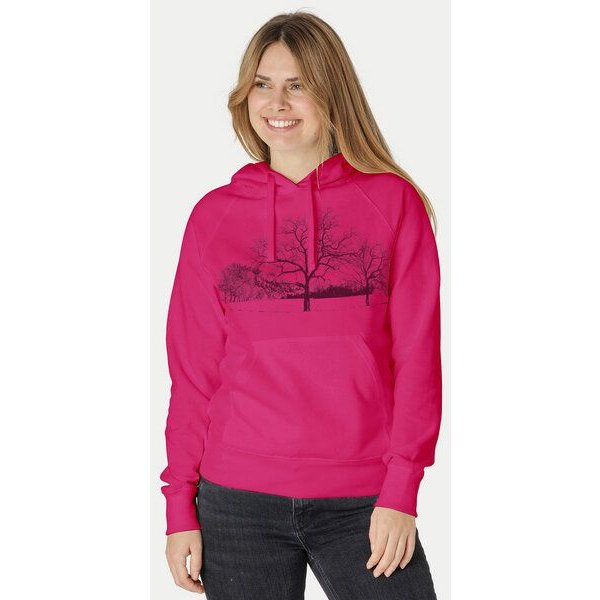 Peaces.bio - handbedruckte Biomode Damen Hoodie Landscape