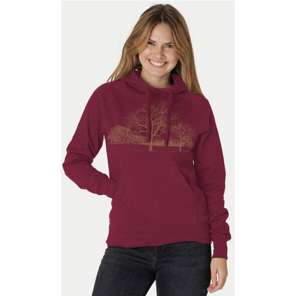 Peaces.bio - handbedruckte Biomode Damen Hoodie Landscape