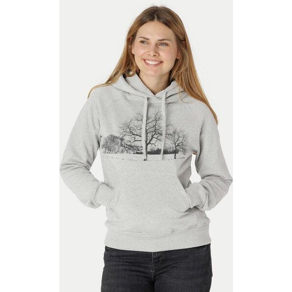Peaces.bio - handbedruckte Biomode Damen Hoodie Landscape