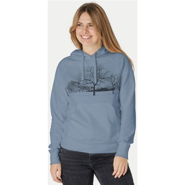 Peaces.bio - handbedruckte Biomode Damen Hoodie Landscape